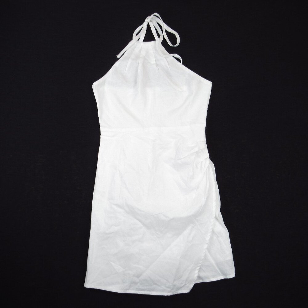 Rihoas White Linen Summer Halter Dress Women's Size XS NWT